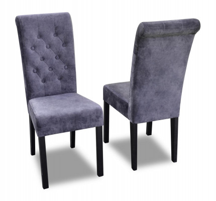 Blaue Chesterfield x8-er Stuhlgarnitur Designer Lehnstühle Moderne Sitzmöbel