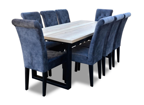 Luxus Esszimmer Design Garnitur 7tlg. Set Tisch + 6 Stuhl Modern Komplett Neu