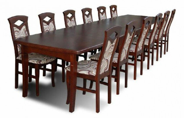 Esstisch + 12 Stühle Esszimmer Set Essgruppe Klassischer Tisch Tische Neu