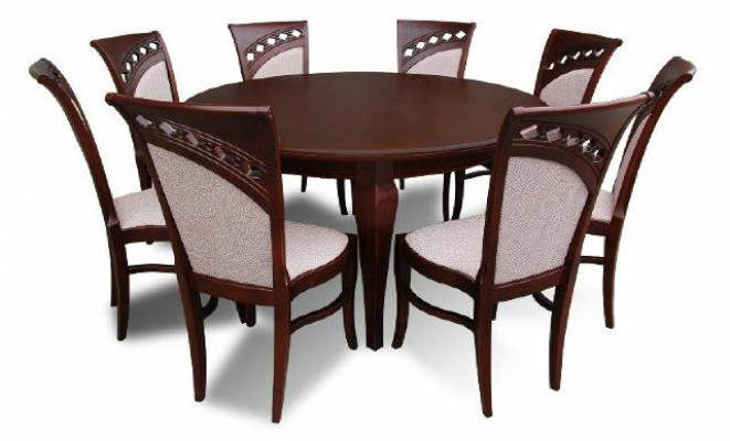 Moderne Esstisch Tisch Holz Esszimmer Garnitur 8x Stuhl Set Stühle 9 tlg. Set
