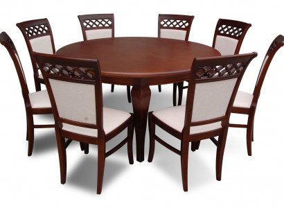 Esszimmer Tsiche Gruppe Esstisch Tisch Holz Garnitur 8x Stuhl Set Stühle 9tlg