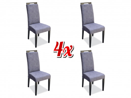Küche Ess Gruppe Set Stuhl Garnitur Sitz Polster Holz 4x Stühle Lehn Stühle