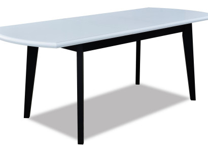Tische Design Tisch Holztisch Esszimmer Luxus Möbel Weiss Schwarz 80x160/200 cm
