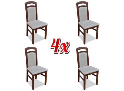 Esszimmer Stuhl Garnitur Sessel Polster Design 4x Stühle Gruppe Set Gastro Neu