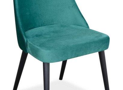 Esszimmer Stühle Stoff Stuhl Sitz Polster Holzstuhl Grün Holz Modern Neu