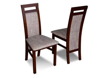 Stuhl ohne Armlehnen Lehnstuhl Polster Holz Textil Holz Sessel Neu