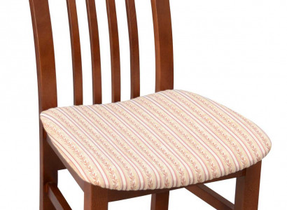 Stuhl Braun Design Wohnzimmer Esszimmer Holz Stühle Polster Möbel Neu