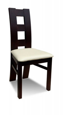 MASSIVHOLZ Weiß SCHWARZ HOLZ DESIGNER STUHL ESSZIMMERSTUHL MODERN DEKORATIVE