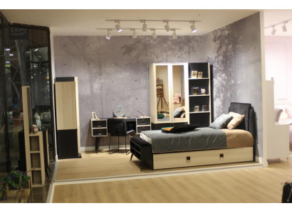 Modern Komplett Jugendzimmer Kinderzimmer Set Bett Kleiderschrank Bücherregal