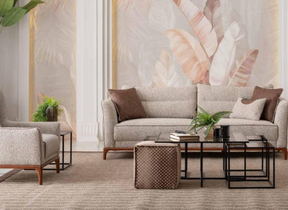 Modernen Designen Sofa 3+1 Sessel Sofagarnitur Wohnzimmer Möbel Einrichtung