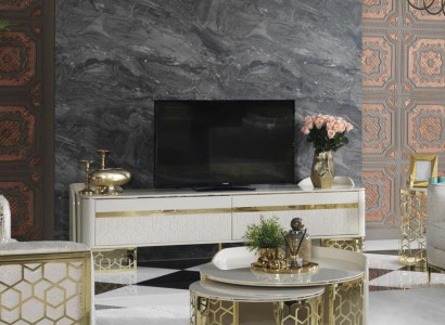 Wohnzimmerschrank Highboard Anrichte Kommode Schrankkonsole Fernseher Ständer