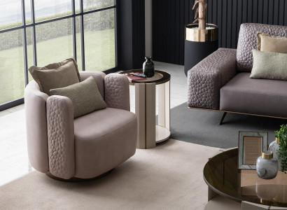 Stilvolle Sessel Wohnzimmer Rosa Modernen Holz Couch Lounge Club Möbel