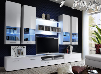 Wohnwand tv Ständer Sideboard Designer Modern Wohnzimmer Regale Holz Neu