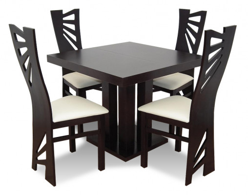 Stuhl Set Tisch + 4 Stühle Garnituren Wohnzimmer Esszimmer Ausziehbar