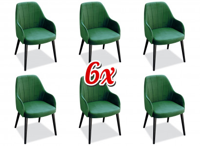 Esszimmer Stuhl Stühle Sitz Massiv Modern Holz Sessel Set 6x Luxus Restaurant