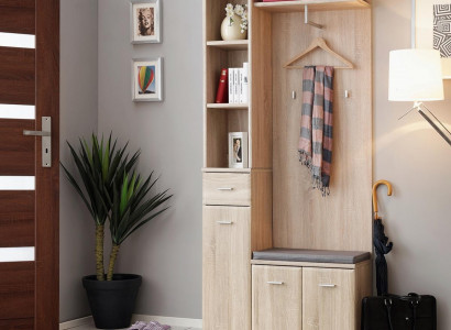 Flurgarderobe Schrank Kleiderständer Holz Modern Möbel Garderobe Diele