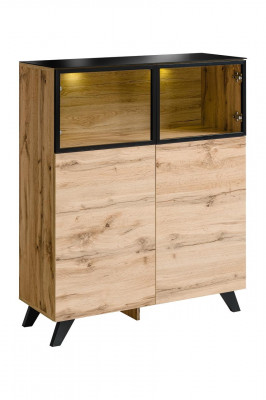 Vitrine Wohnzimmer Möbel Schrank Holz Einrichtung Luxus Modern Design