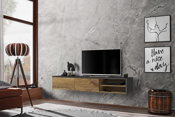 Designer Luxus TV Ständer Wohnzimmer Holz Lowboard Modern Neu Möbel