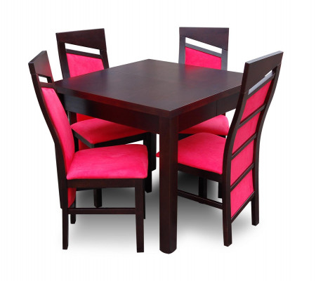 Lehnstühle Design Ess Tisch + 4 Stühle Set Garnitur Zimmer Gruppe 5 tlg. Tische