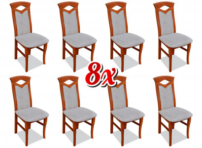 Esszimmerstuhl Holz Polster Stühle Gastro Esszimmer 8x Massivholz Sessel Möbel