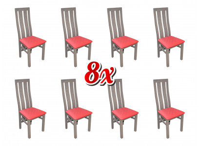 Garnitur 8x Stühle Stuhl Polster Moderne Sets Design Lehn Sessel Komplett Möbel