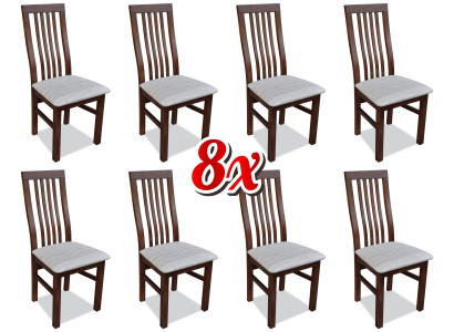 Esszimmer Stoff Möbel Sessel Set 8x Stuhl Design Lehnstuhl Polster Stühle Gastro