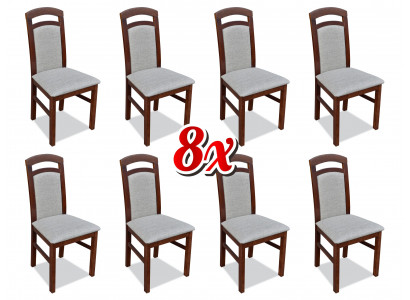 Stuhl 8x Esszimmer Polsterstuhl Fernseh Textil Küche Stühle Set Neu Club Lounge