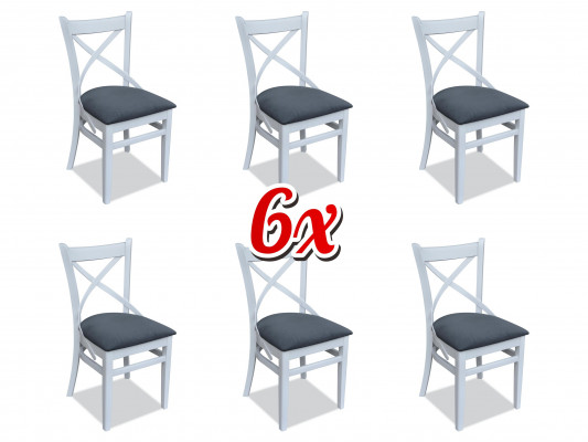 Garnitur Komplett Gruppe Stuhlgruppe 6x Stück Esszimmer Stuhl Set Lehn Stühle