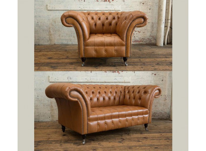 2+1 Sofagarnitur Chesterfield Textil Stoff Sofa Couchen Polster Set Garnituren