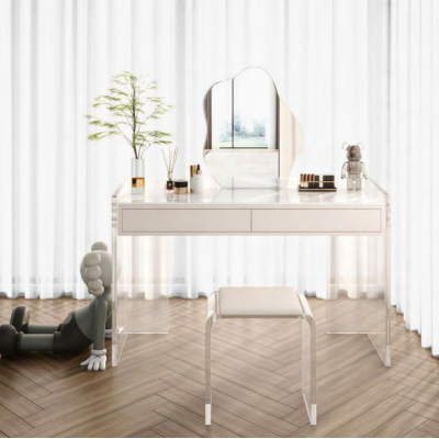 Weißer Stillvoler Schminktisch Design Schlafzimmer Schubladen Holzmöbel