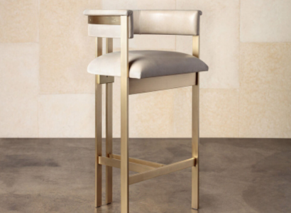 Esszimmer Möbel Beiger Stuhl 1-Sitzer Einsitzer Design Armlehnenstuhl