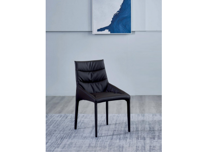 Schwarzer Polster Esszimmerstuhl Designer Textilstühle Esszimmer Möbel