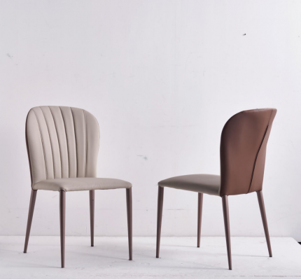 Beiger Esszimmer Stuhl Esszimmer Möbel Designer Kunstleder Stühle Neu