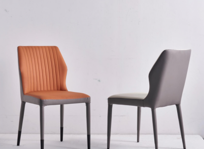 Brauner Lehnstuhn Esszimmerstühle Polsterstuhl Einsitzer Luxus Holzstühle