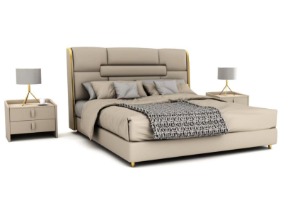 Schlafzimmer Möbel Designer Bett Holzgestell Doppelbett Moderne Betten