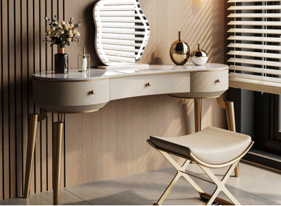 Schlafzimmer Möbel Designer Schminktisch Holzgestell Kosmetiktisch Neu