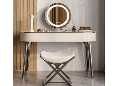 Beiger Kosmetiktisch Designer Schlafzimmer Möbel Edle Frisierkommode