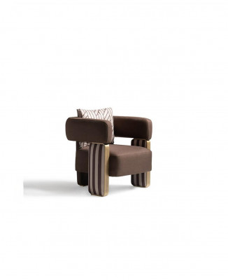 Cocktailsessel Sessel Einsitzer Wohnzimmer Clubsessel Weiß Stoff Sitz