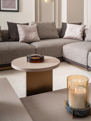 Wohnlandschaft Garnitur Wohnzimmer Ecksofa Sofa Couchtische 5tlg Grau