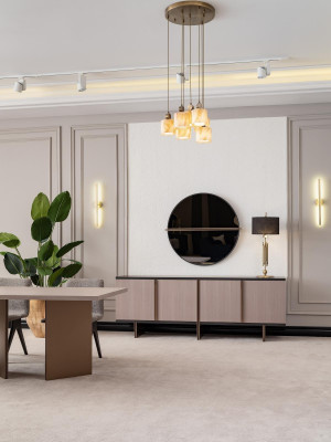 Esszimmer Essgruppe Esszimmermöbel Esstisch Essecke 9tlg Holz Beige