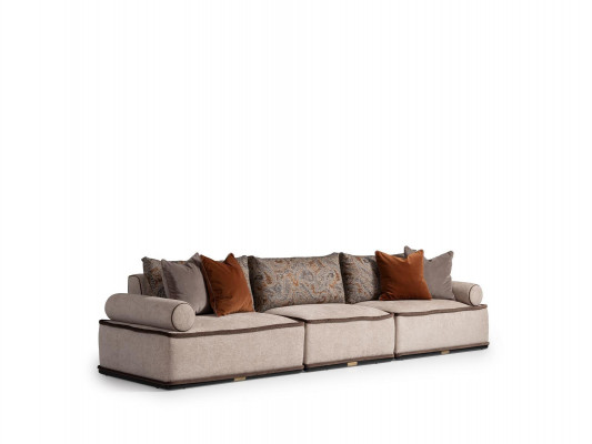 Viersitzer Sofa 4 Sitzer Couch Stoffsofa Polstersofa Moderne Grau