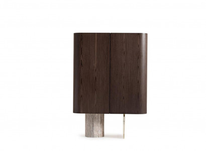Barschrank Schrank Holzschrank Holz Bar Braun Getränke Design Flaschen