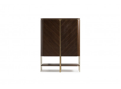 Barschrank Schrank Holzschrank Holz Bar Braun Getränke Design Flaschen
