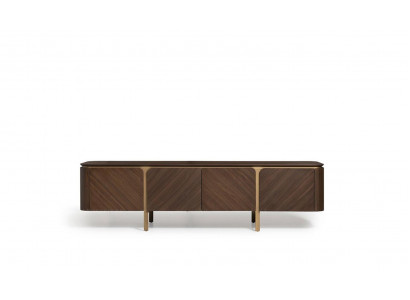Sideboard RTV Lowboard TV Ständer Tisch Holz Braun Wohnwand Modern