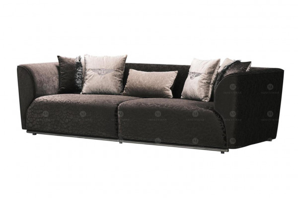 Dreisitzer Sofa 3 Sitzer Polstersofa Stoffsofa Moderne Sofas Schwarz