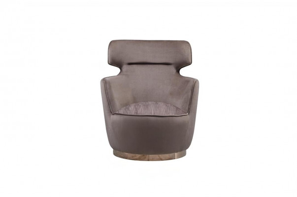 Sessel Stoff Sitzer Einsitzer Grau Clubsessel Ohrensessel Moderne