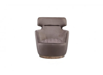Sessel Stoff Sitzer Einsitzer Grau Clubsessel Ohrensessel Moderne