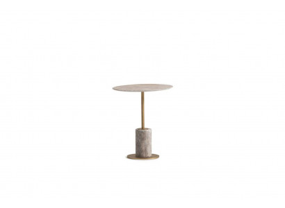 Kaffeetisch Beistelltisch Couchtisch Holz Sofatisch Rund Tisch Grau