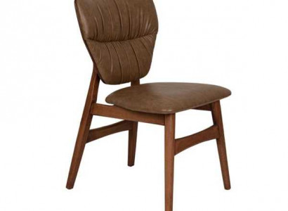 Brauner Esszimmer Stuhl Designer Lehnstuhl Luxus Stilvoller Sessel Neu