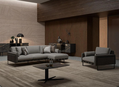 Wohnzimmer Designer Ecksofa L-Form Sessel Luxus Couchtisch Einrichtung